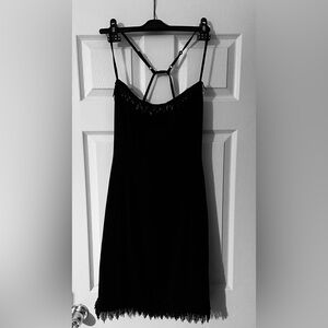 Vintage Black beaded Georgiou party dress.